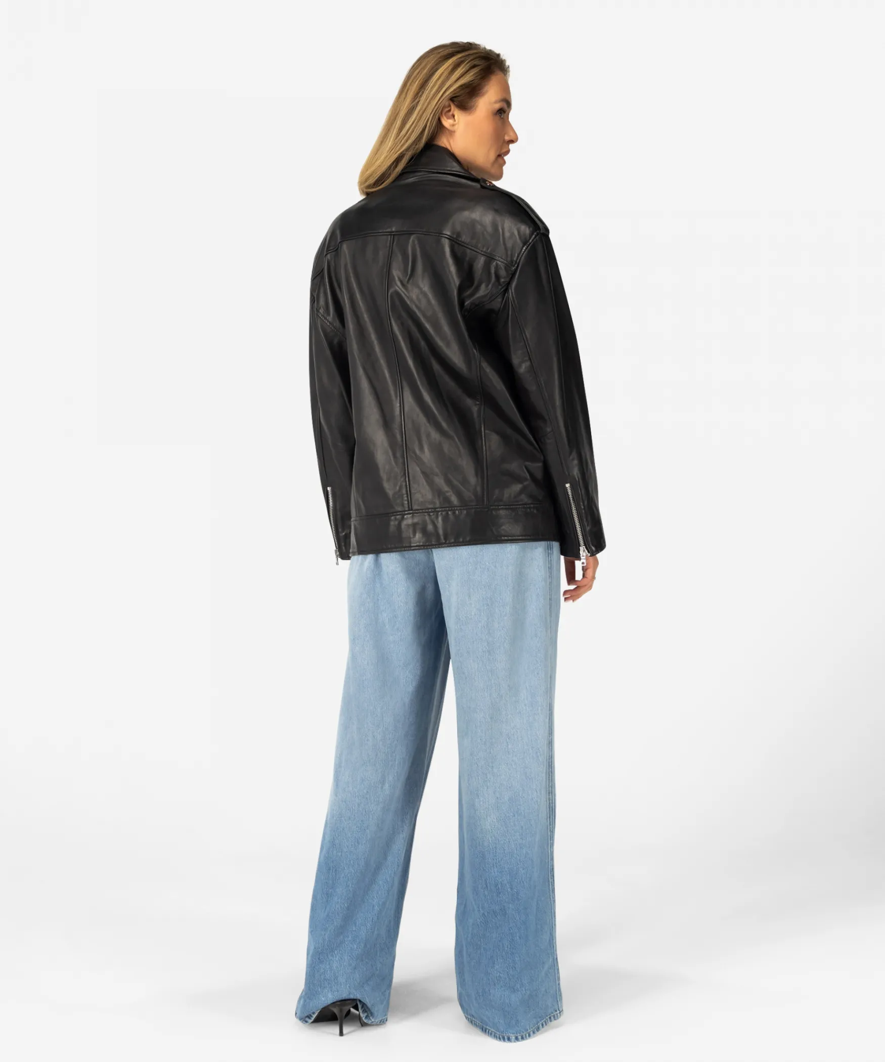 IBANA Billo | Black< Leren Jassen