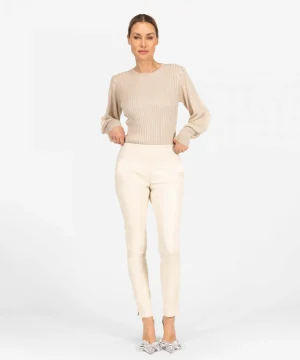 IBANA Colette | < Mid Waist | Leren Broeken
