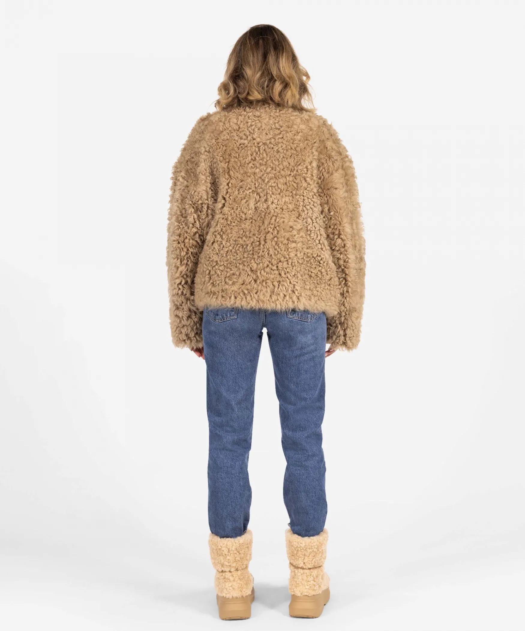 IBANA Curly | Beige< Leren Jassen | Lammy