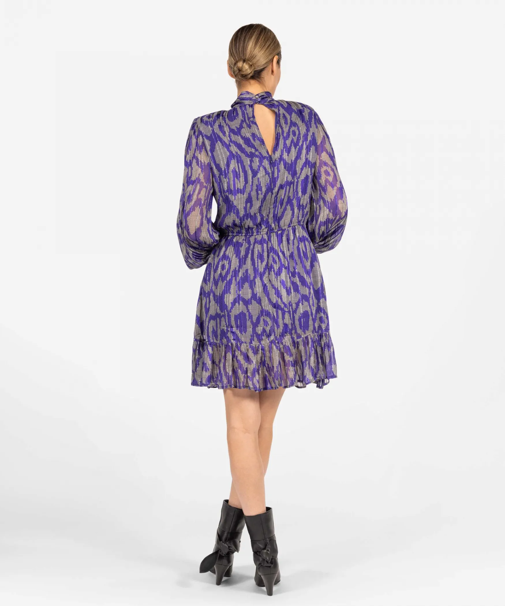 IBANA Dillia | Purple Graphic< Mini Jurken