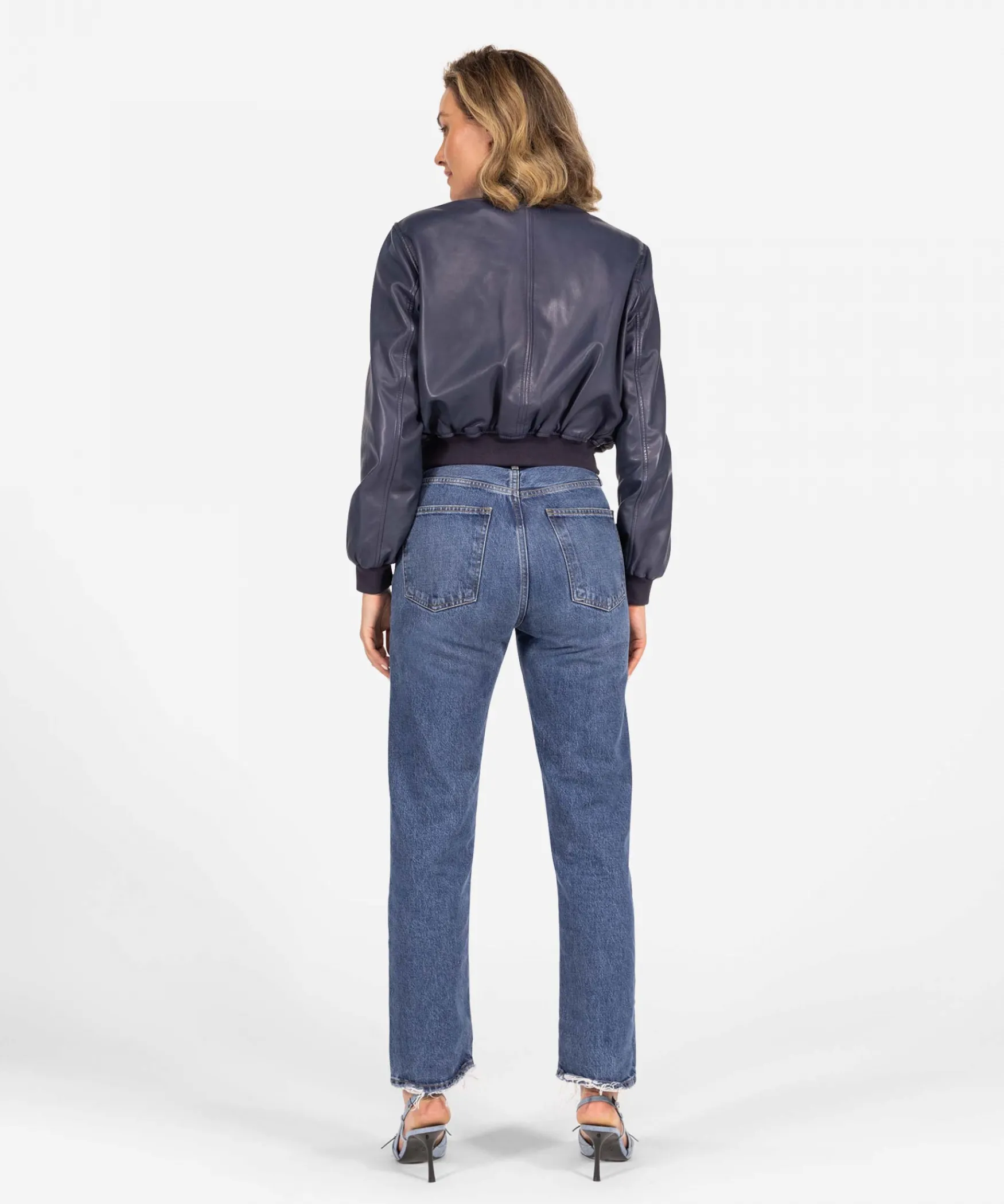 IBANA Jecksy | Midnight Blue< Leren Jassen