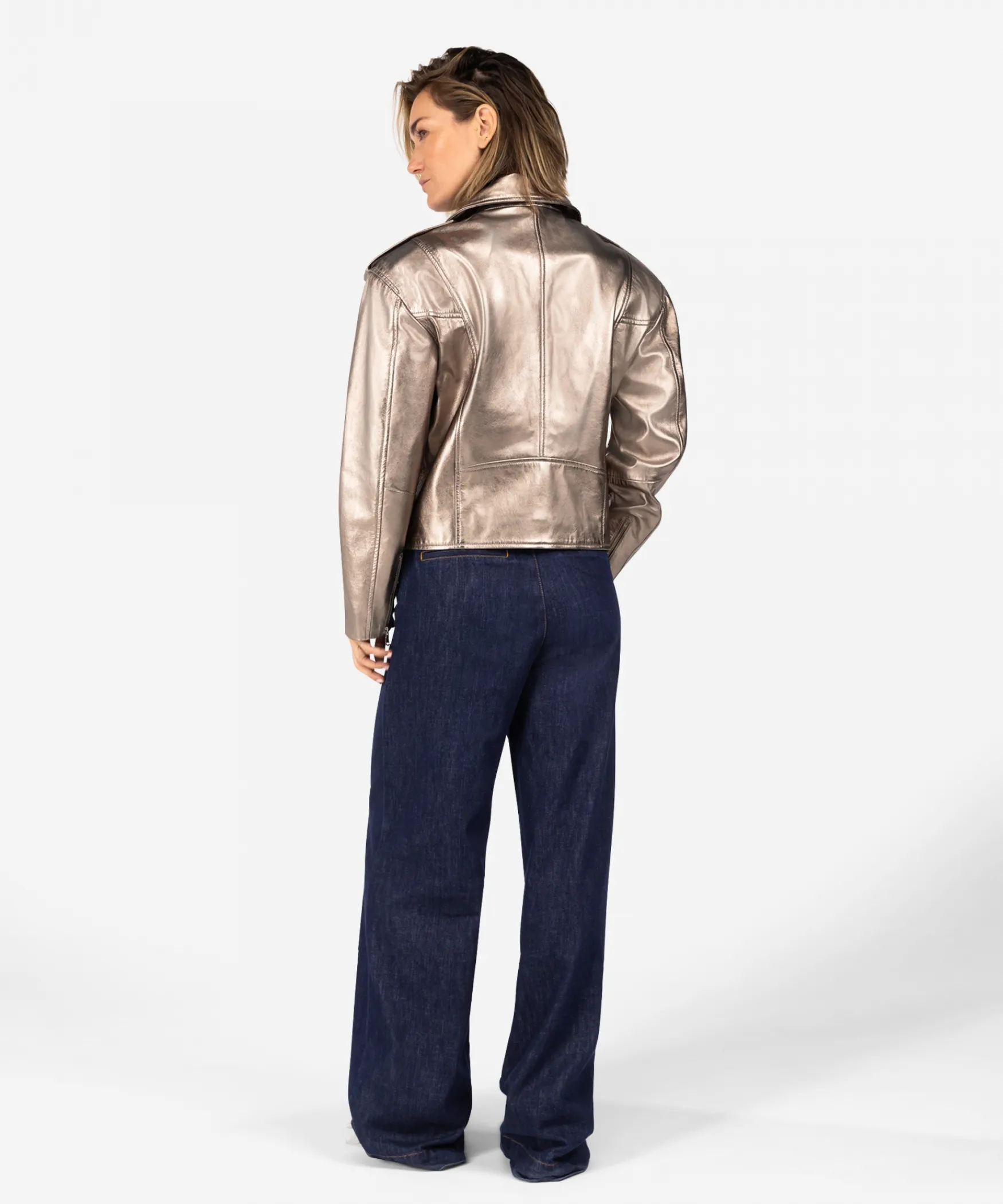 IBANA Jioya Metallic | < Leren Jassen