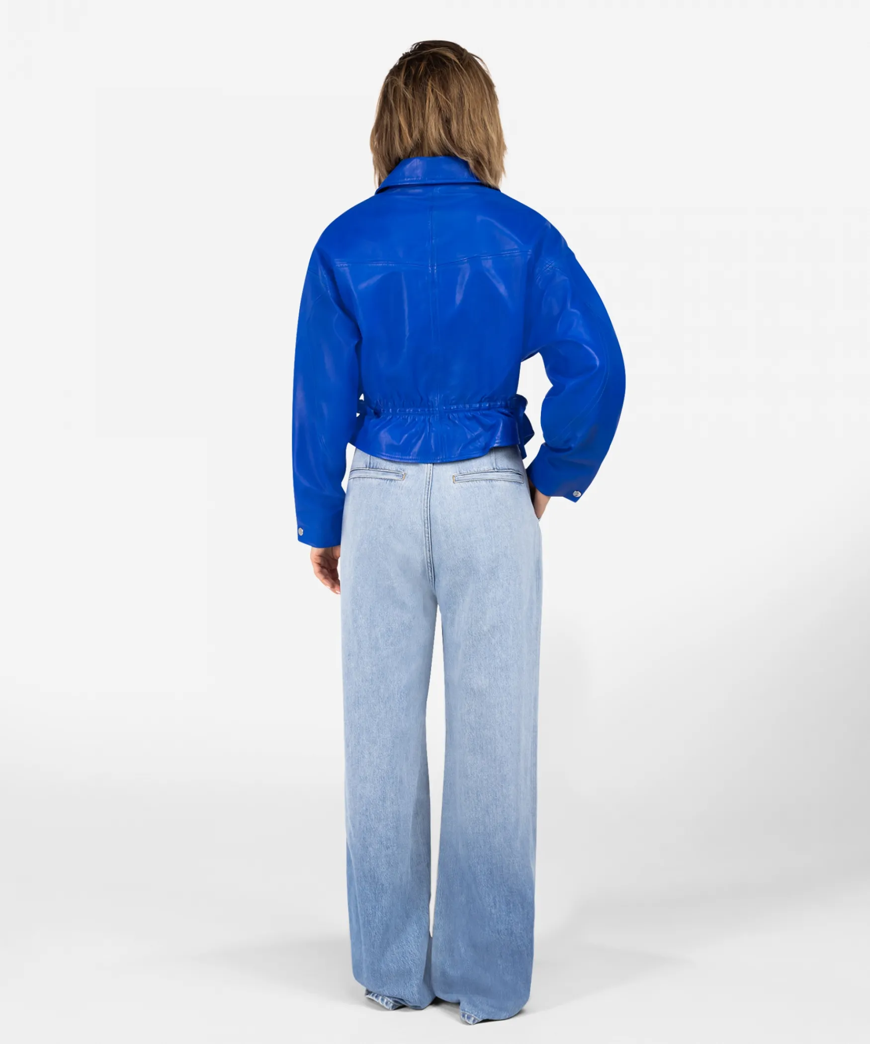 IBANA Jules | Breezy Blue< Leren Jassen