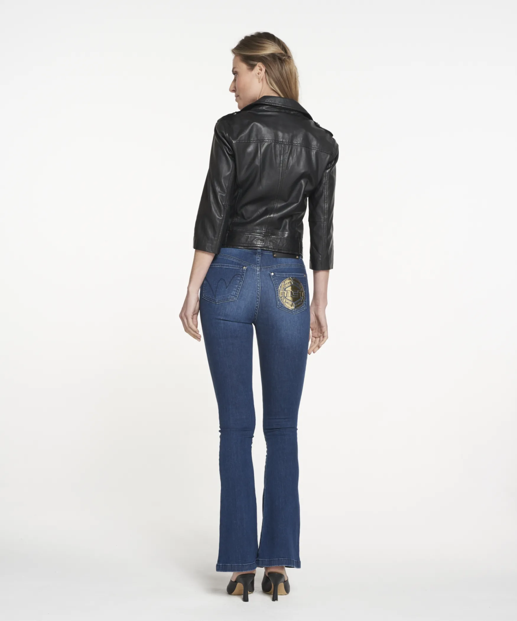 IBANA KATE MOSS | Black< Leren Jassen