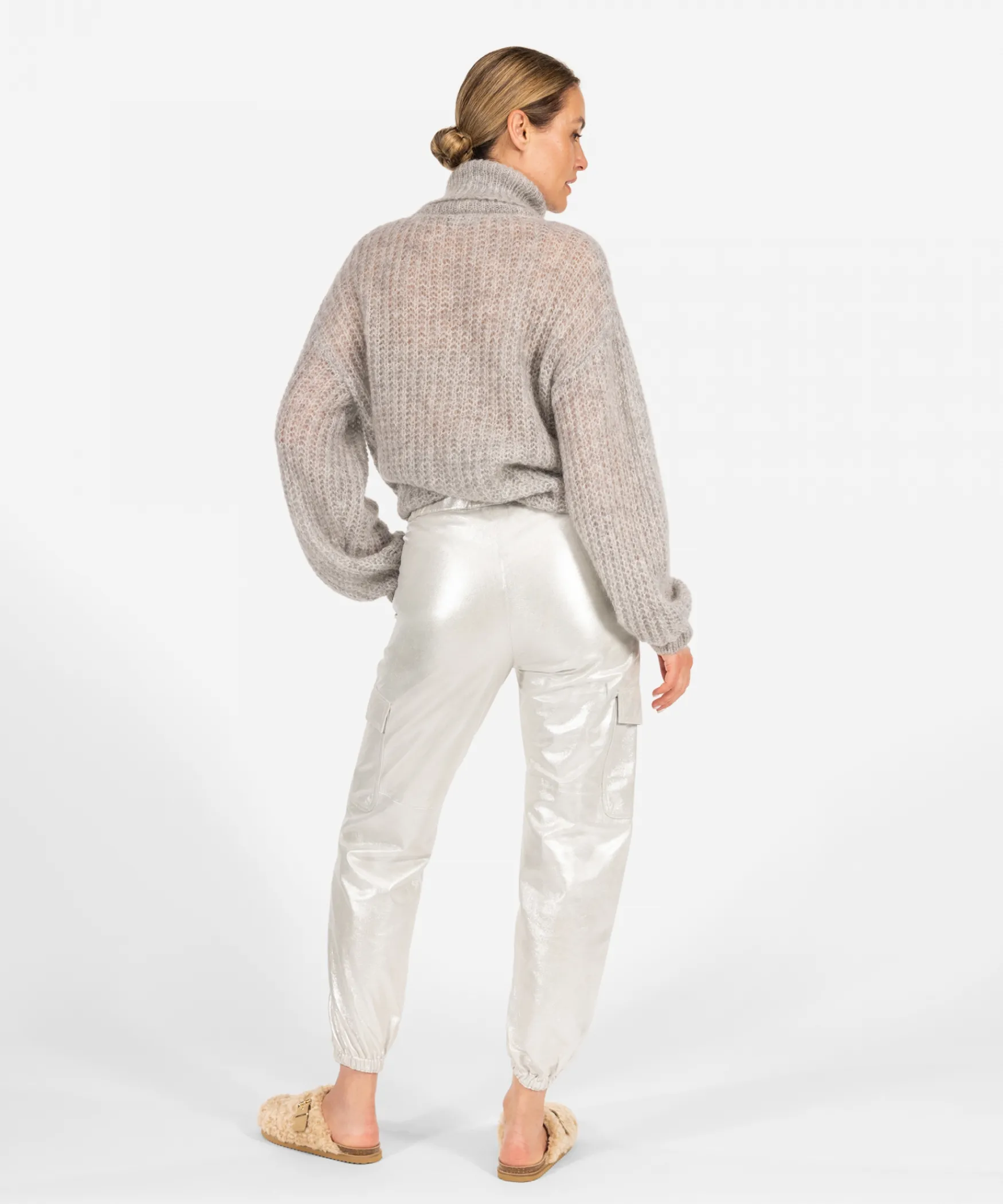 IBANA Passia Metallic | Silver< Mid Waist | Wide Fit