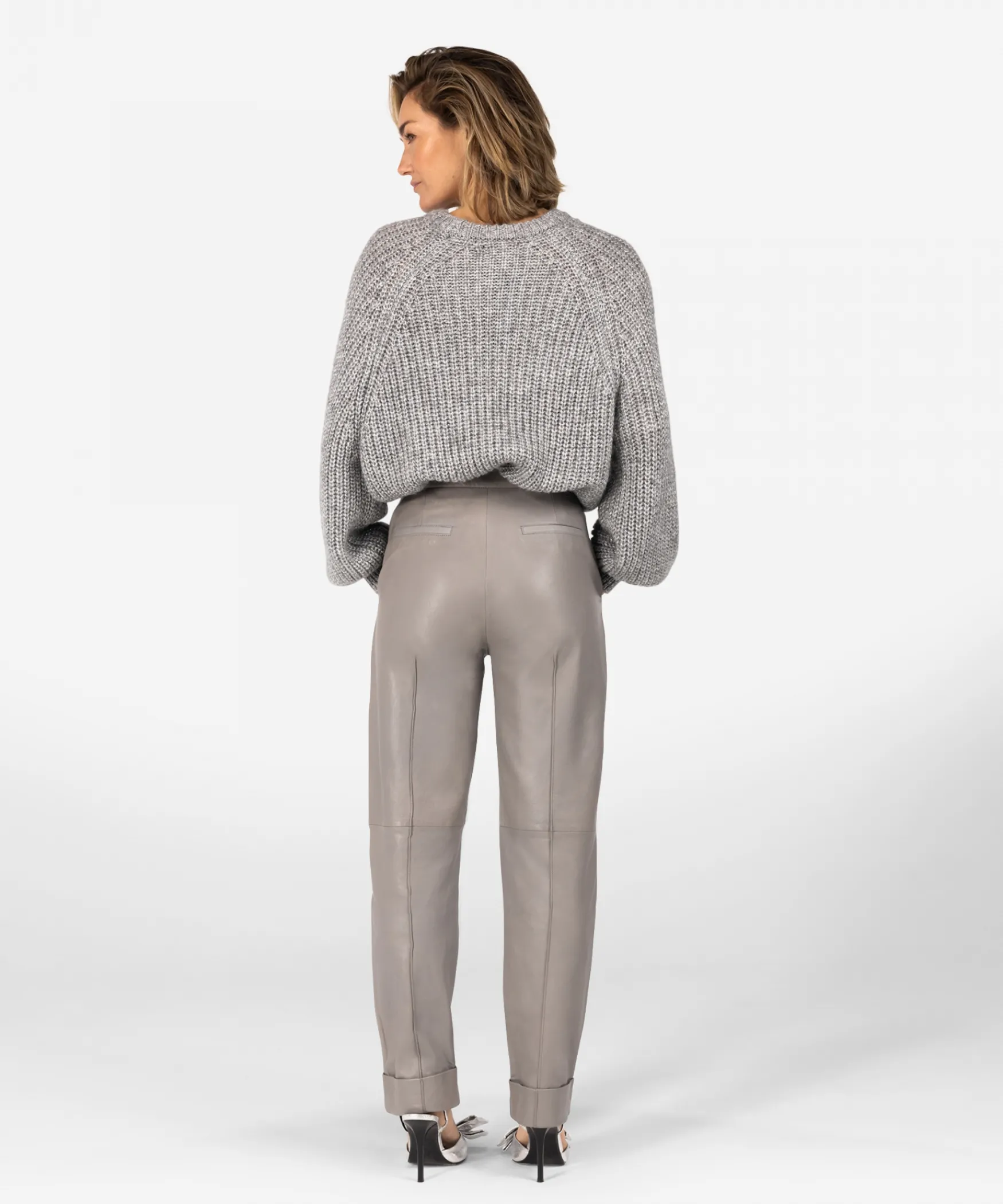 IBANA Peggy | < Mid Waist | Leren Broeken