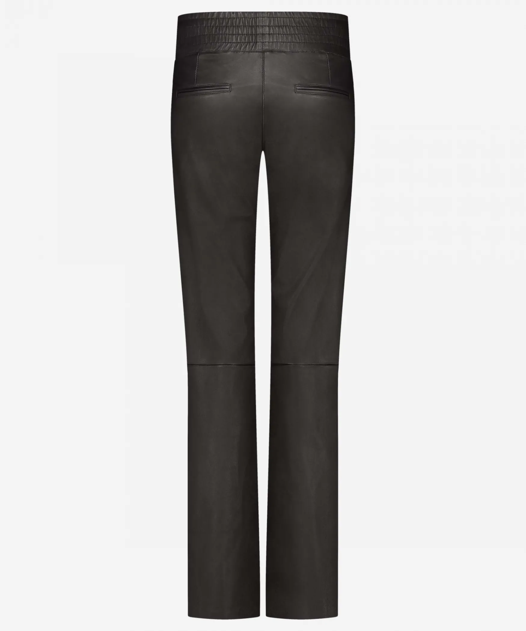 IBANA Phibby | Black< Leren Broeken | Mid Waist